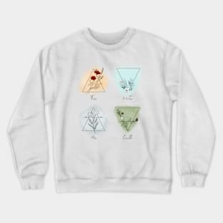 The Four Elements: Fire, Water, Air and Earth Crewneck Sweatshirt